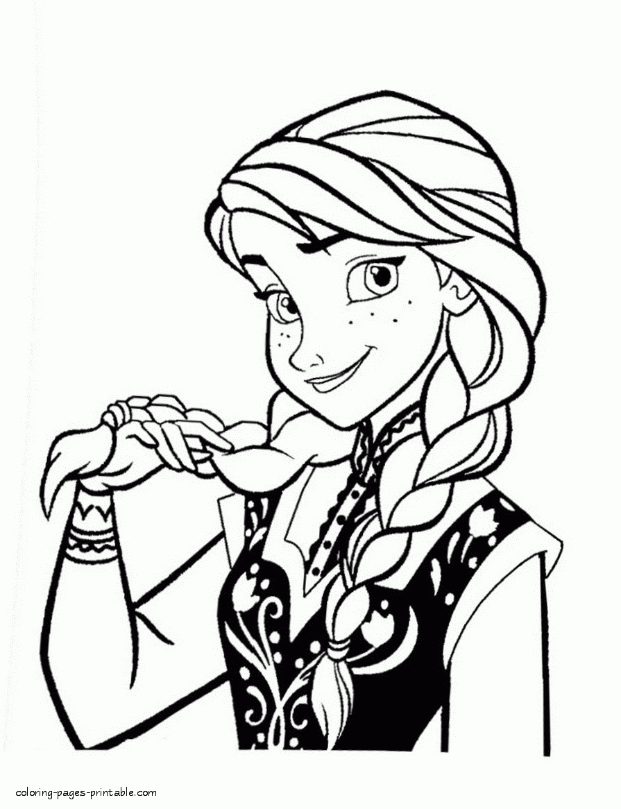 Coloring Pages Anna Frozen