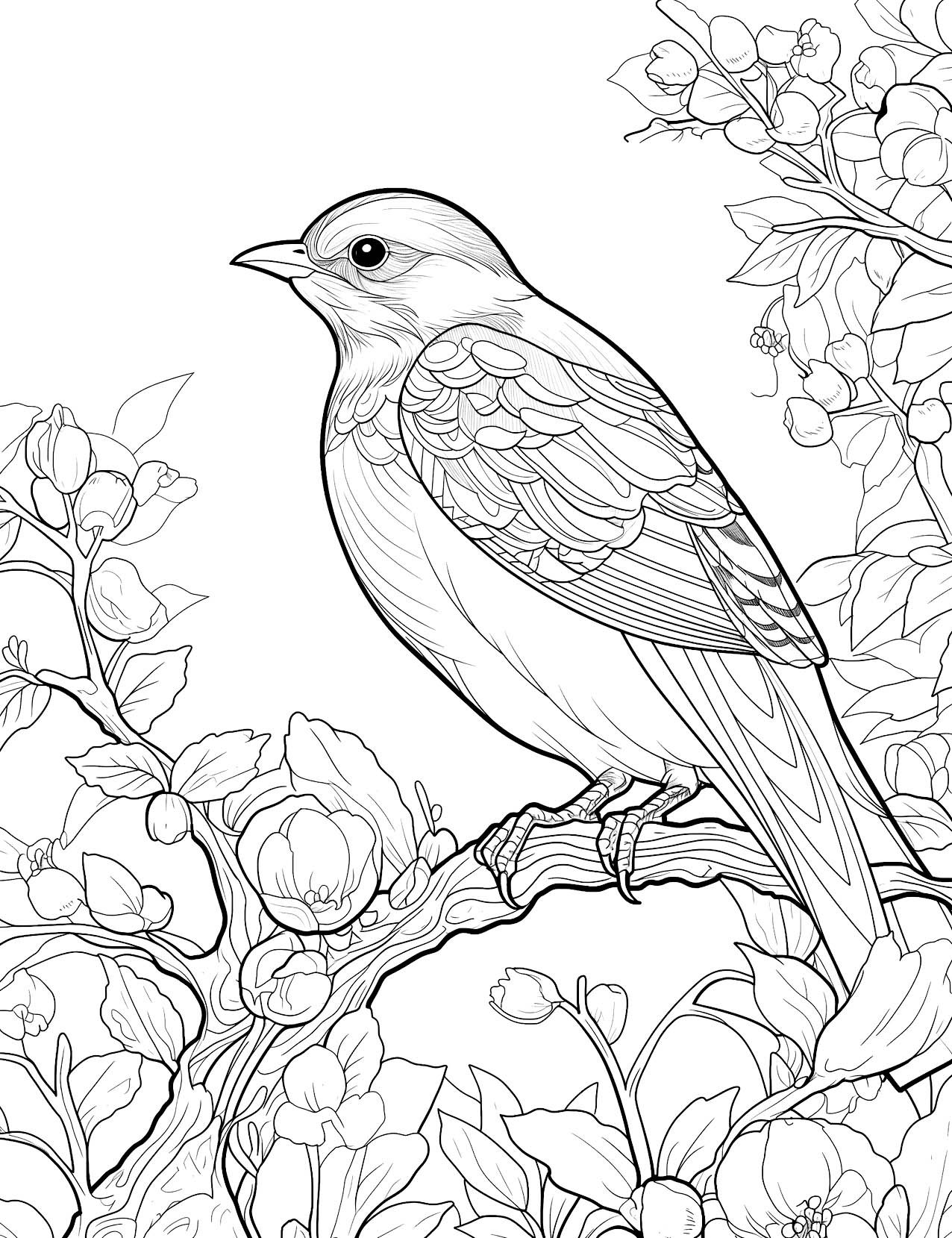 coloring pages birds