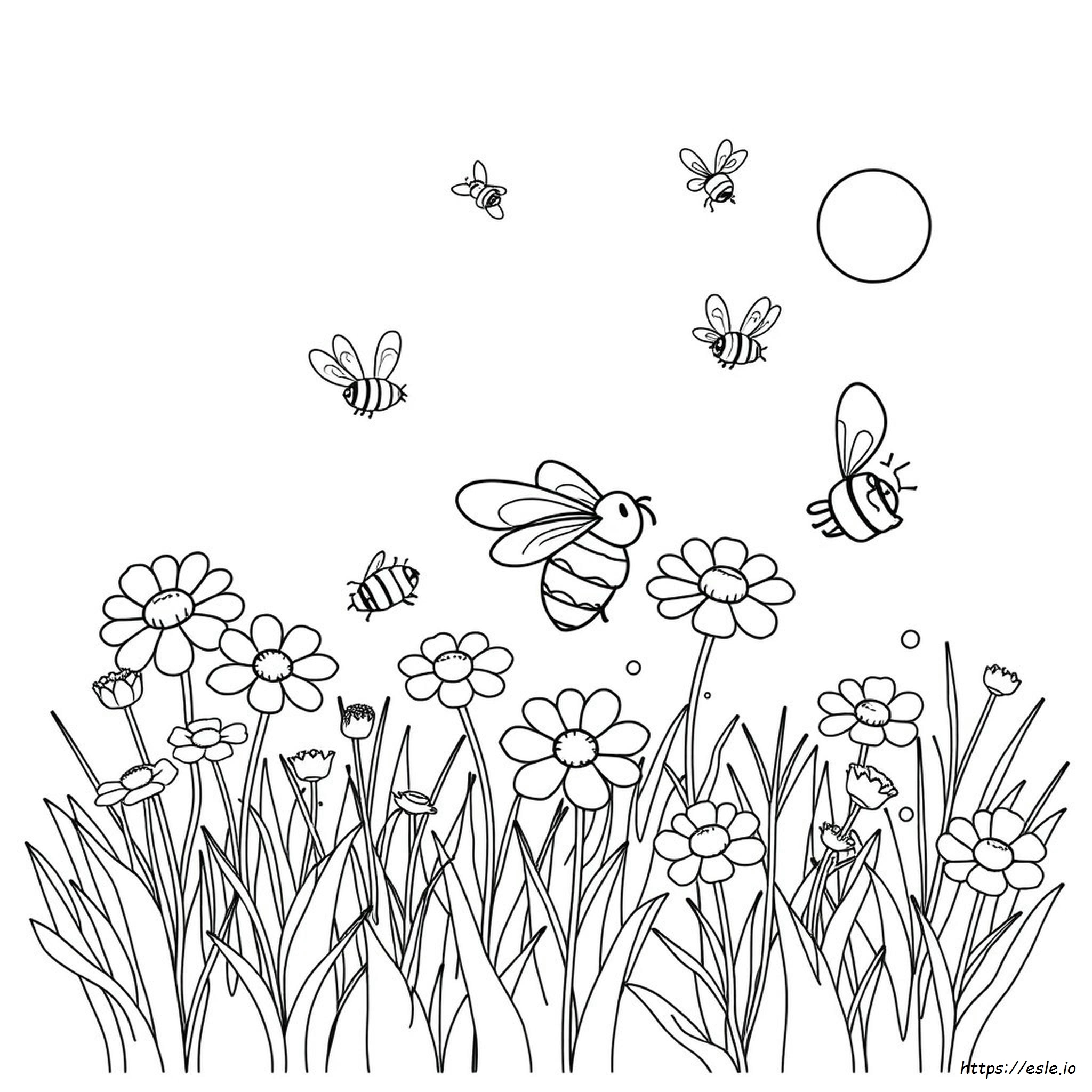 Coloring Pages For Bees