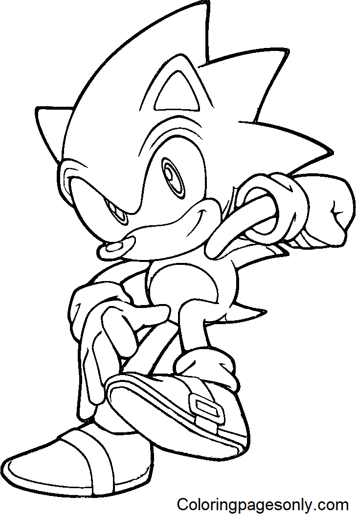 free sonic coloring pages