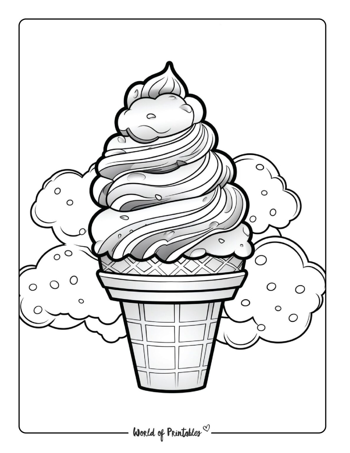 Coloring Pages Ice Cream