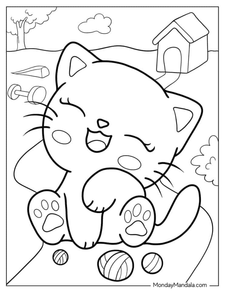 coloring pages kittens