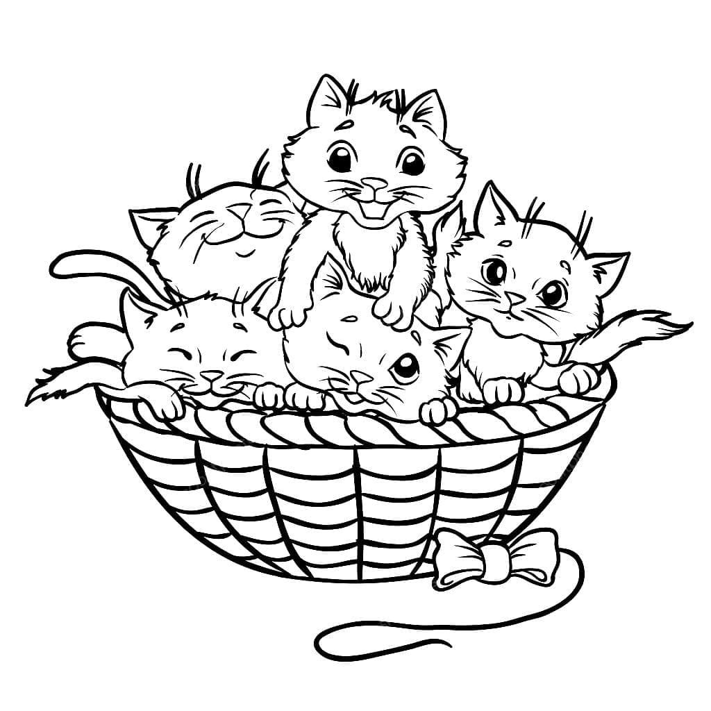Coloring Pages Kittens Printable