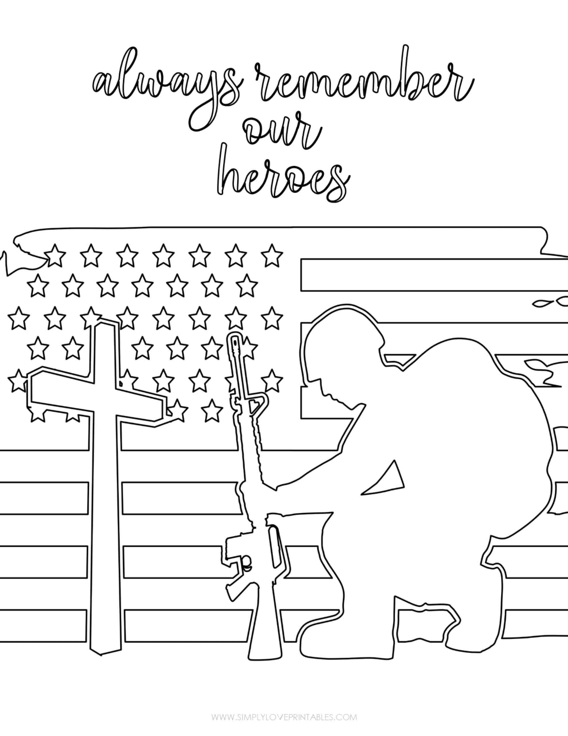 memorial day coloring pages