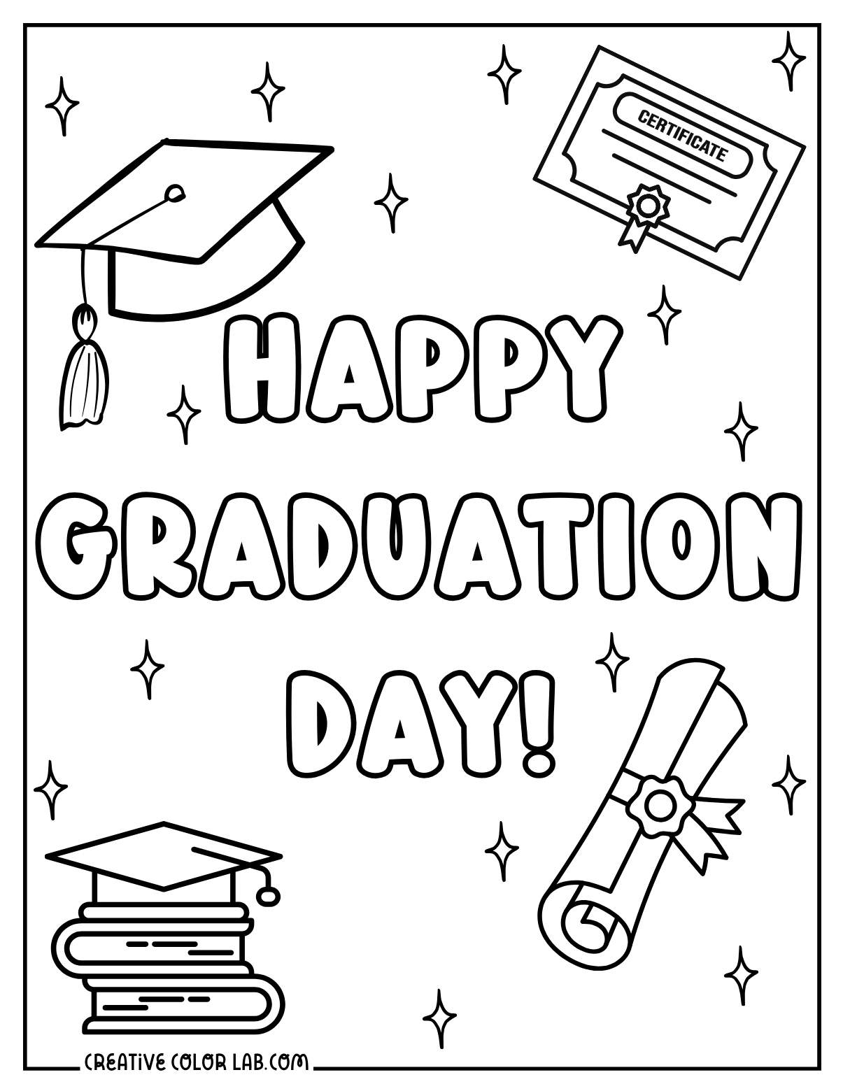graduation coloring pages graduation coloring pages