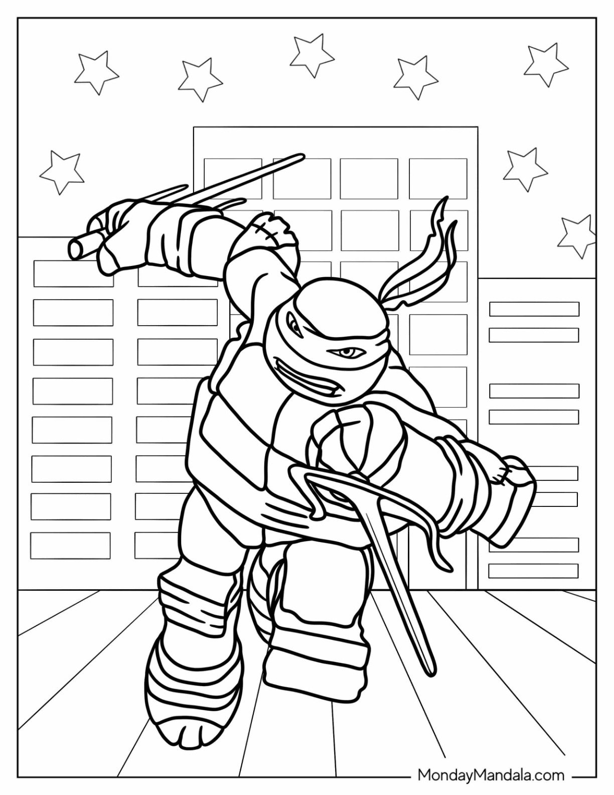 ninja turtles coloring pages
