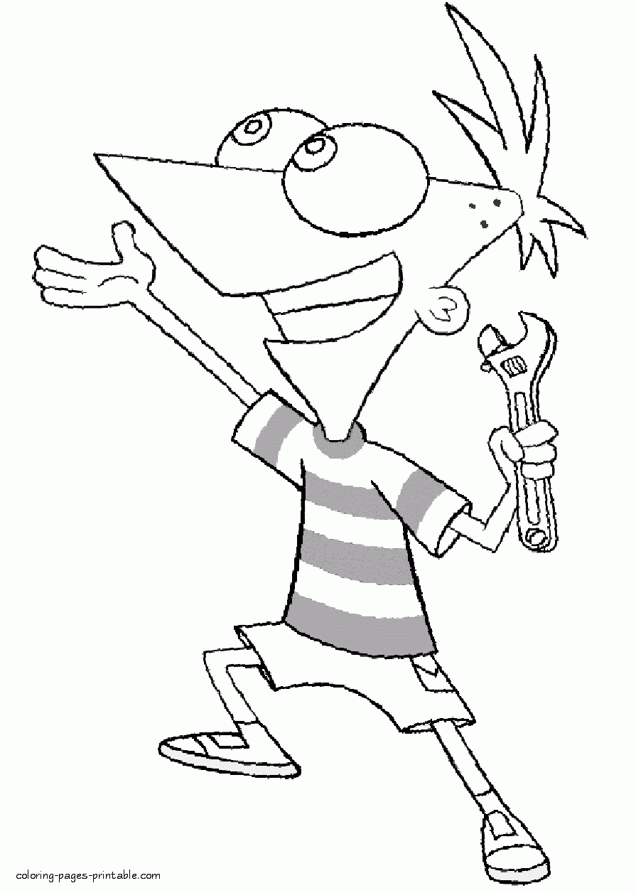 phineas and ferb coloring pages phineas and ferb coloring pages
