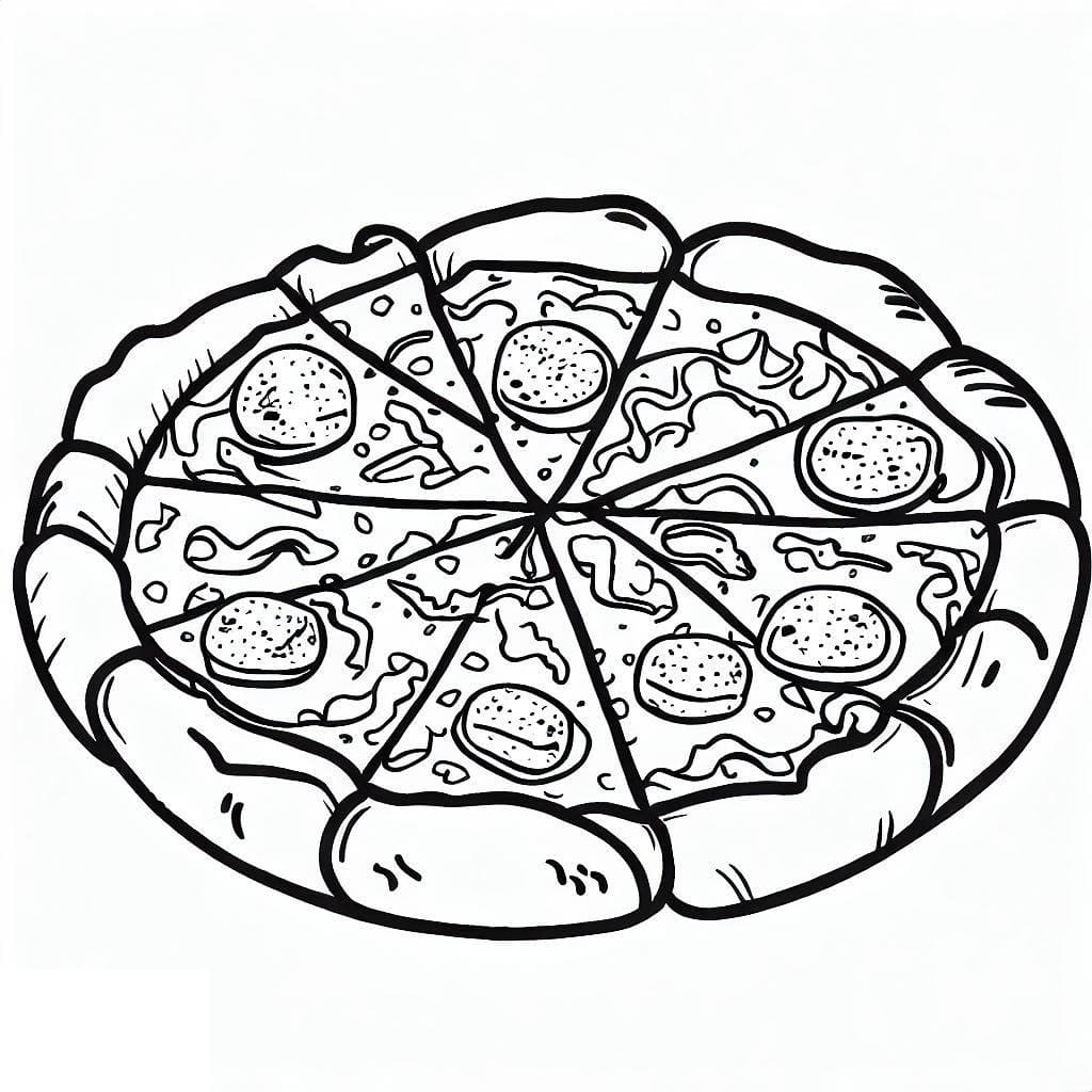 Coloring Pages Pizza