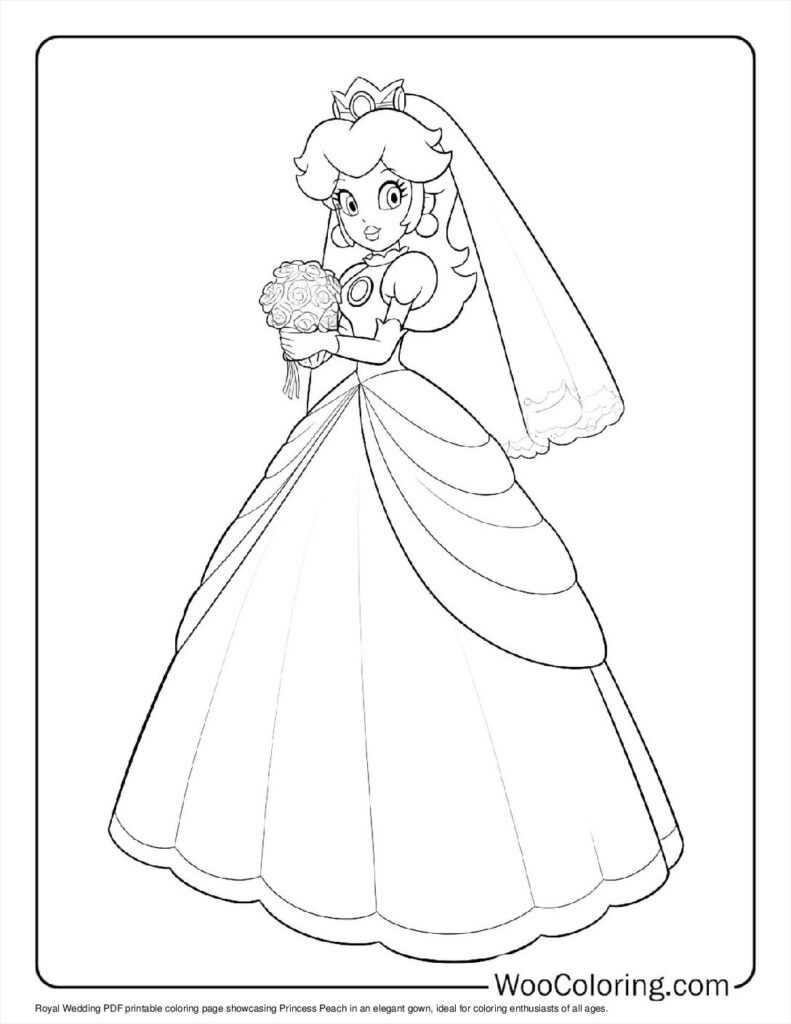 Coloring Pages Princess Peach