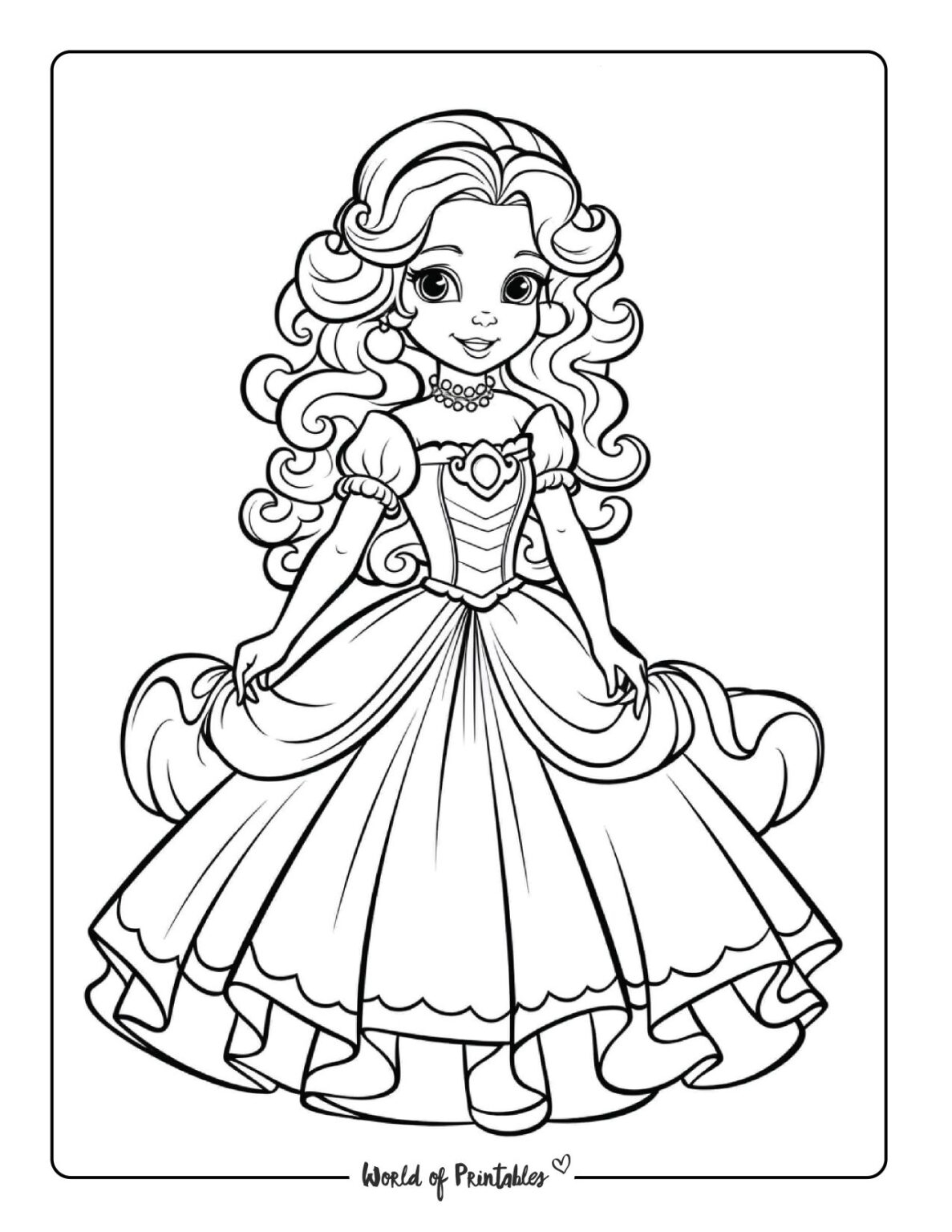 princess coloring pages printable princess coloring pages printable