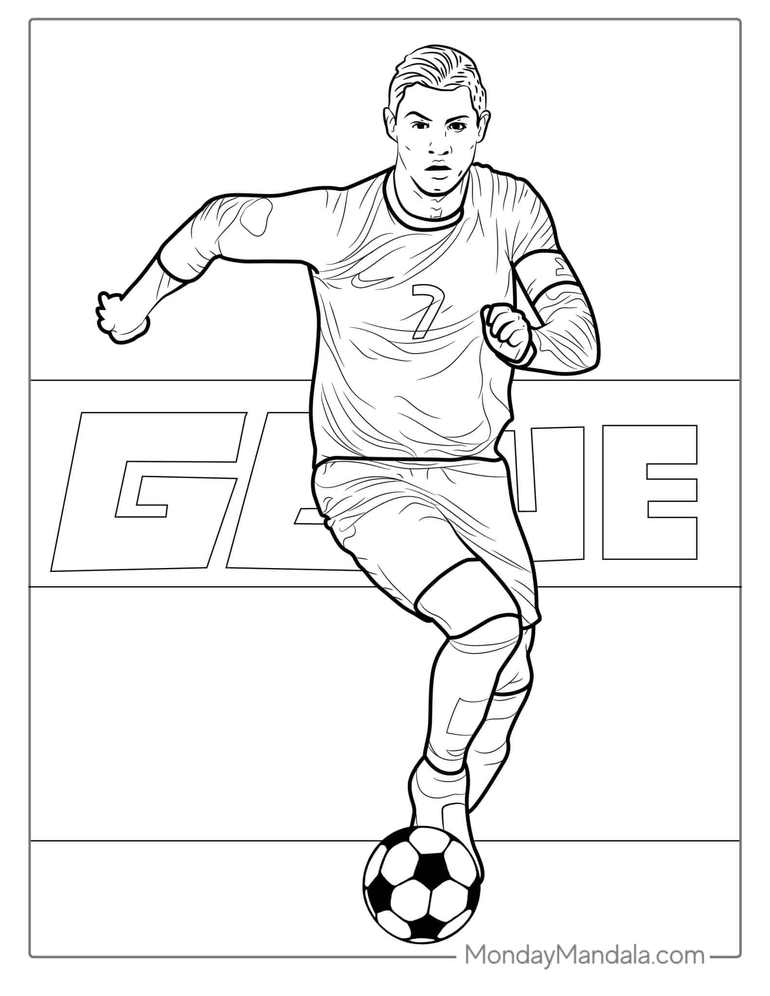 Coloring Pages Ronaldo