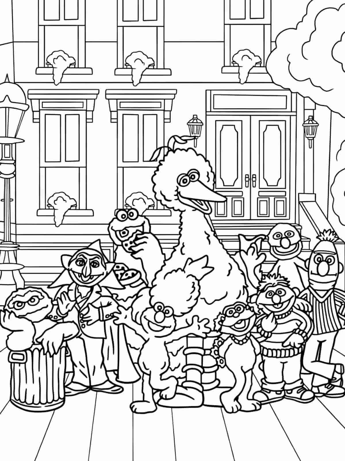 Coloring Pages Sesame Street