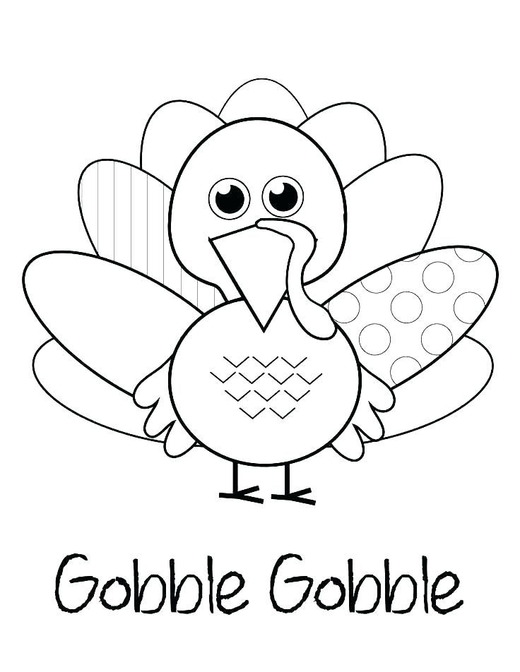 Coloring Pages Turkey Printable Easy Printable Coloring