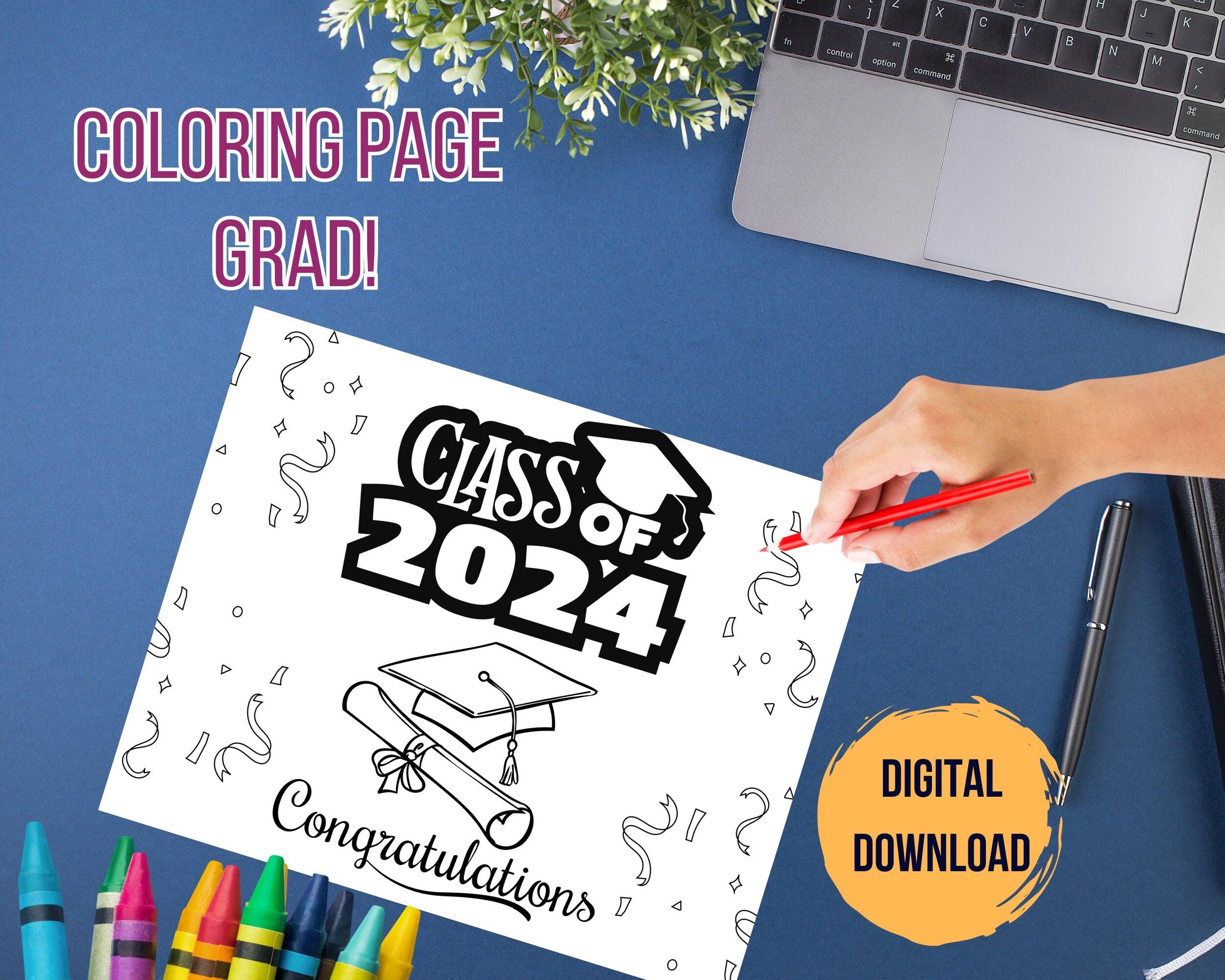 Congrats Grad Coloring Pages 2025 