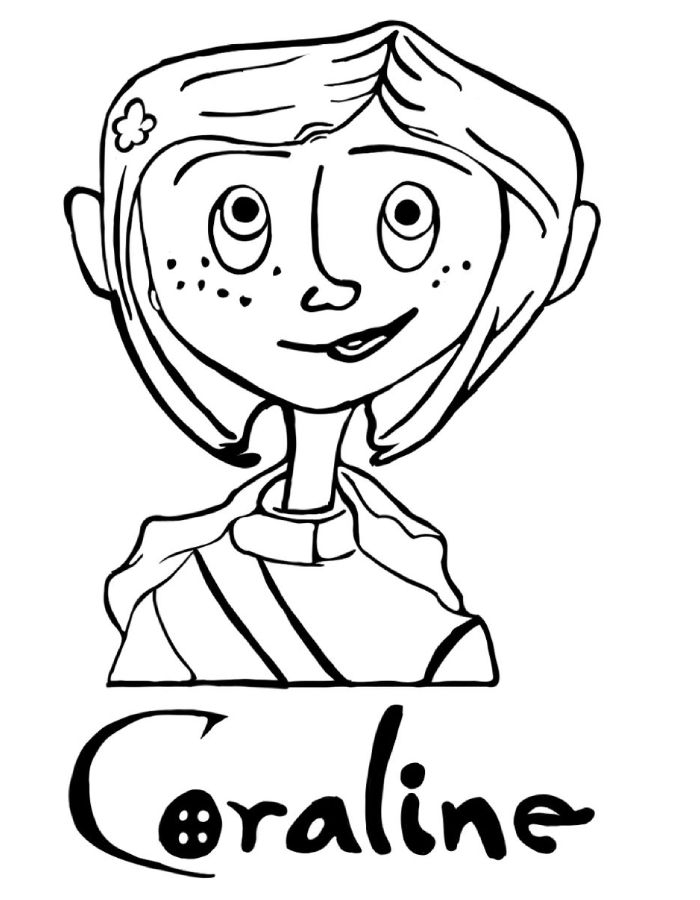 Coraline Coloring Pages Free Printable PDF