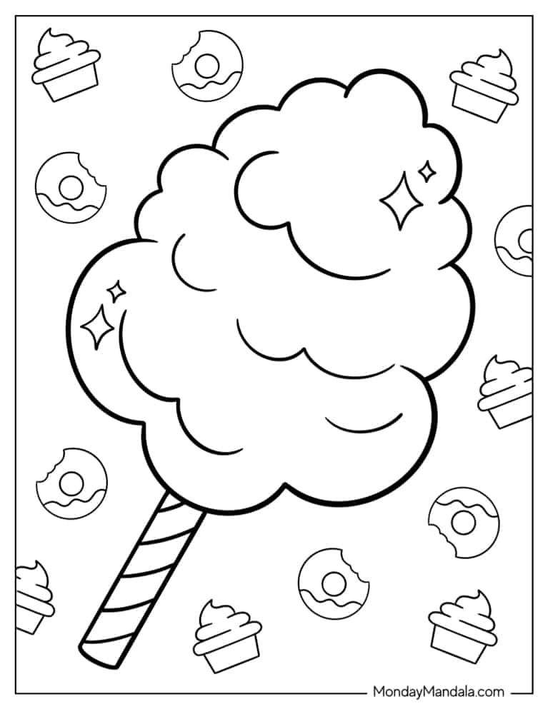candy coloring pages candy coloring pages