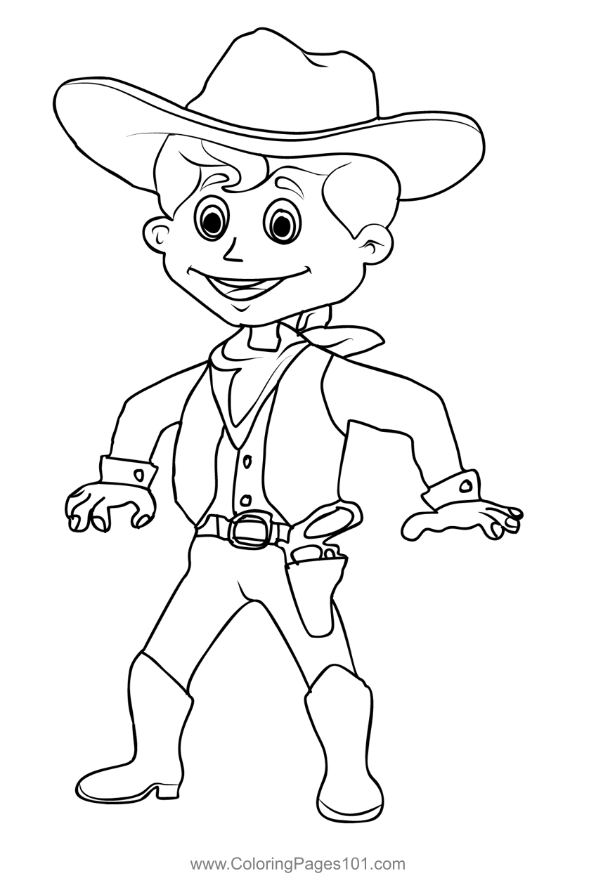 cowboy coloring pages cowboy coloring pages