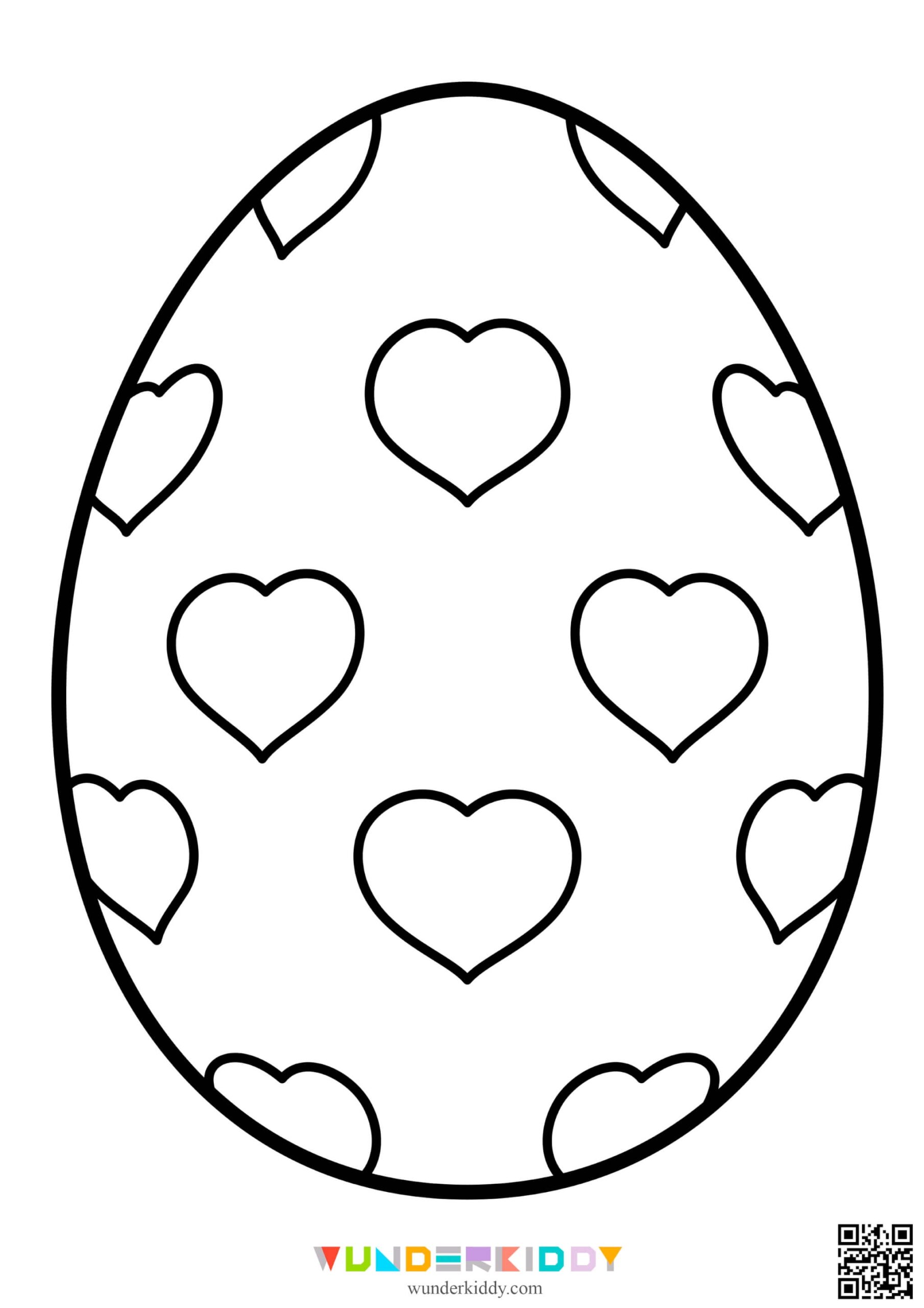 Cracked Easter Egg Coloring Page Coloring Pages