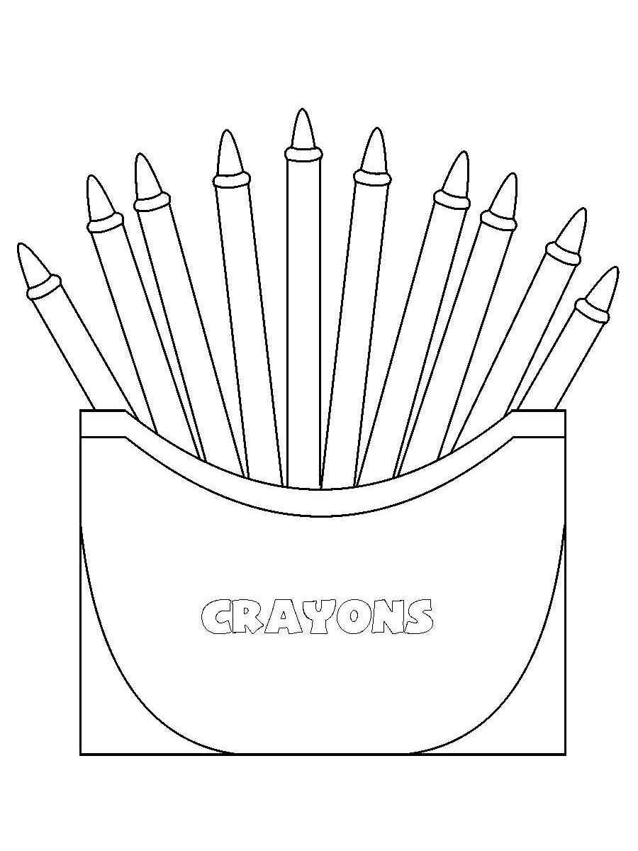 Crayon Coloring Pages