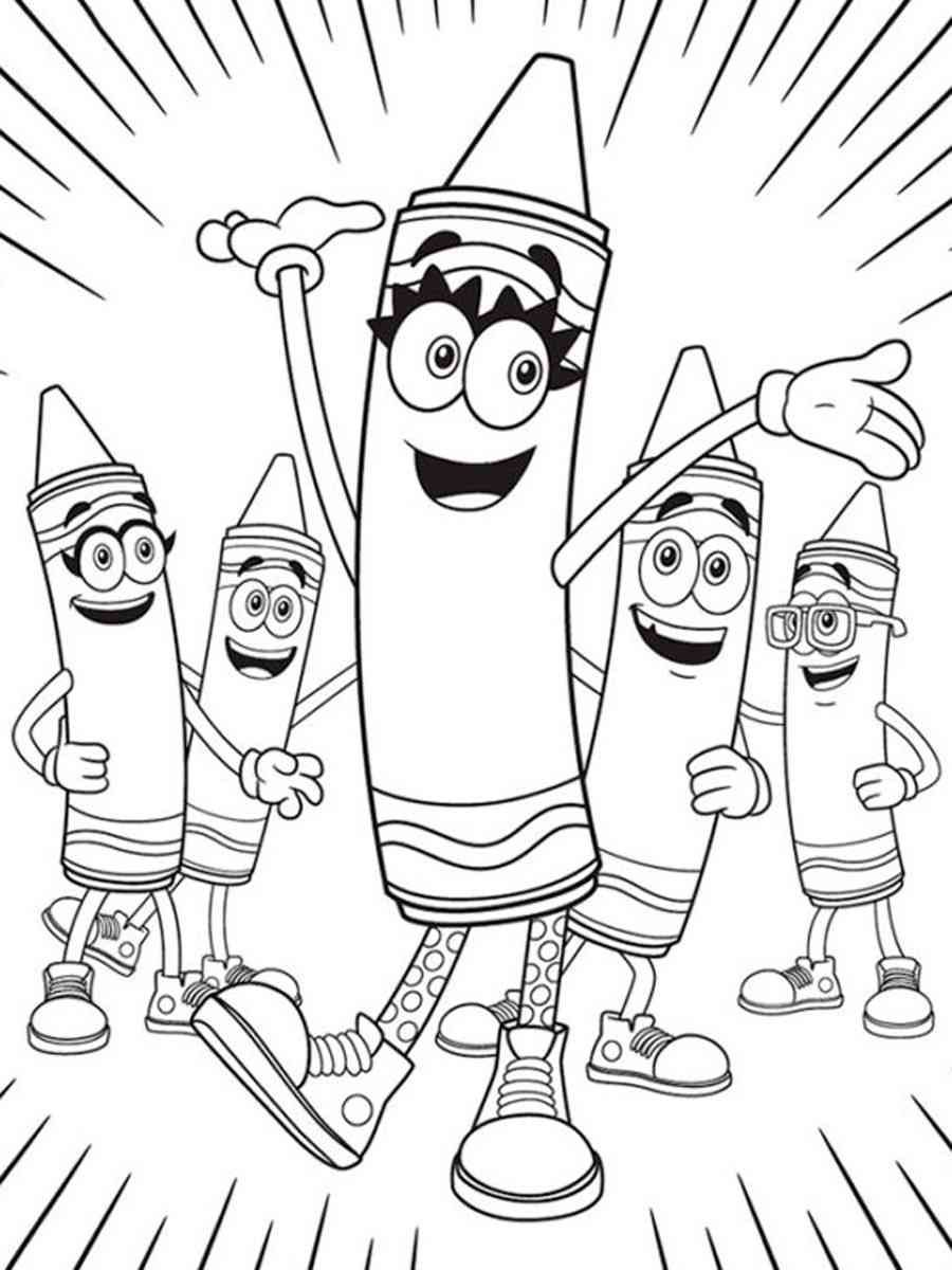 Crayon Coloring Pages
