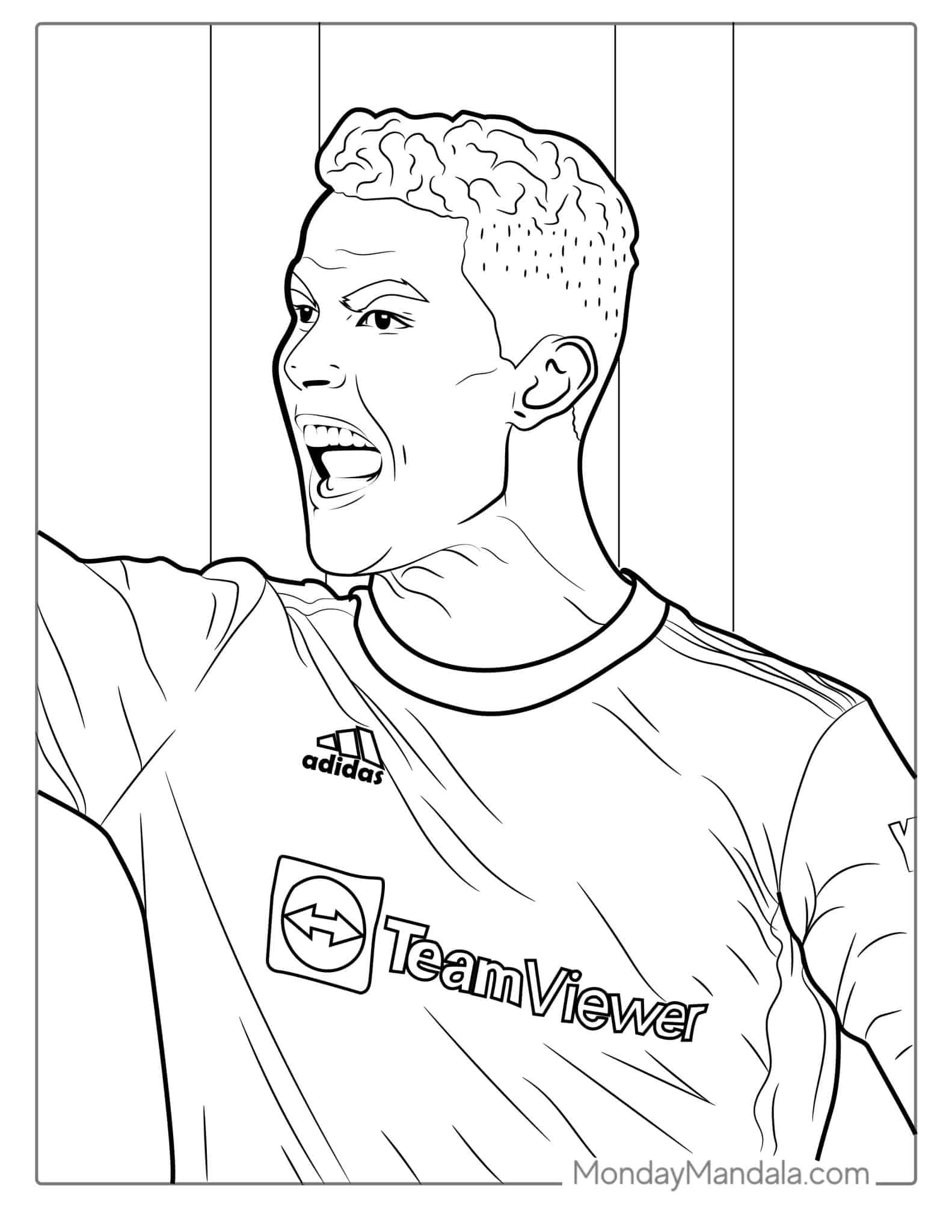 ronaldo coloring pages