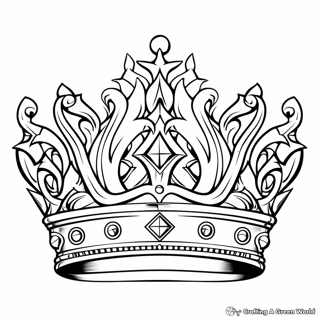 Crown Coloring Page Crown Coloring Page