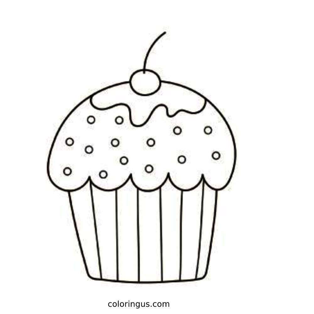 Cupcake Coloring Pages Free Printable PDF Cupcake Coloring Pages Free Printable PDF