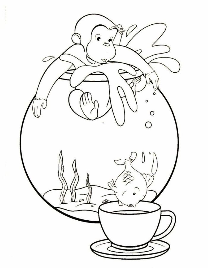 Curious George Coloring Pages Free Printable PDF Curious George Coloring Pages Free Printable PDF