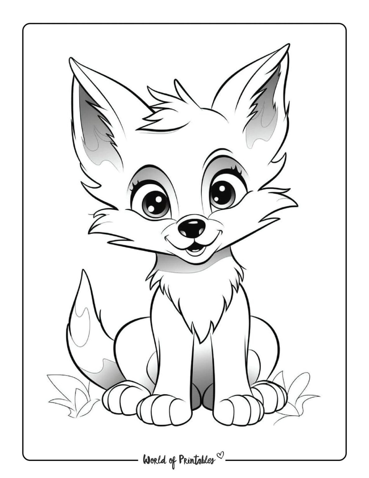 Cute Animal Coloring Pages World Of Printables