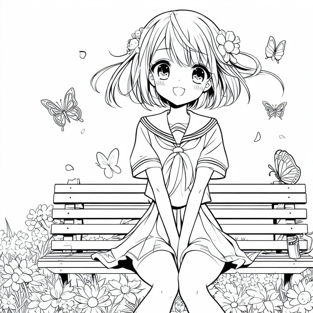 Cute Anime Girls Coloring Pages Food Coloring Pages Cute Anime Girls Coloring Pages Food Coloring Pages