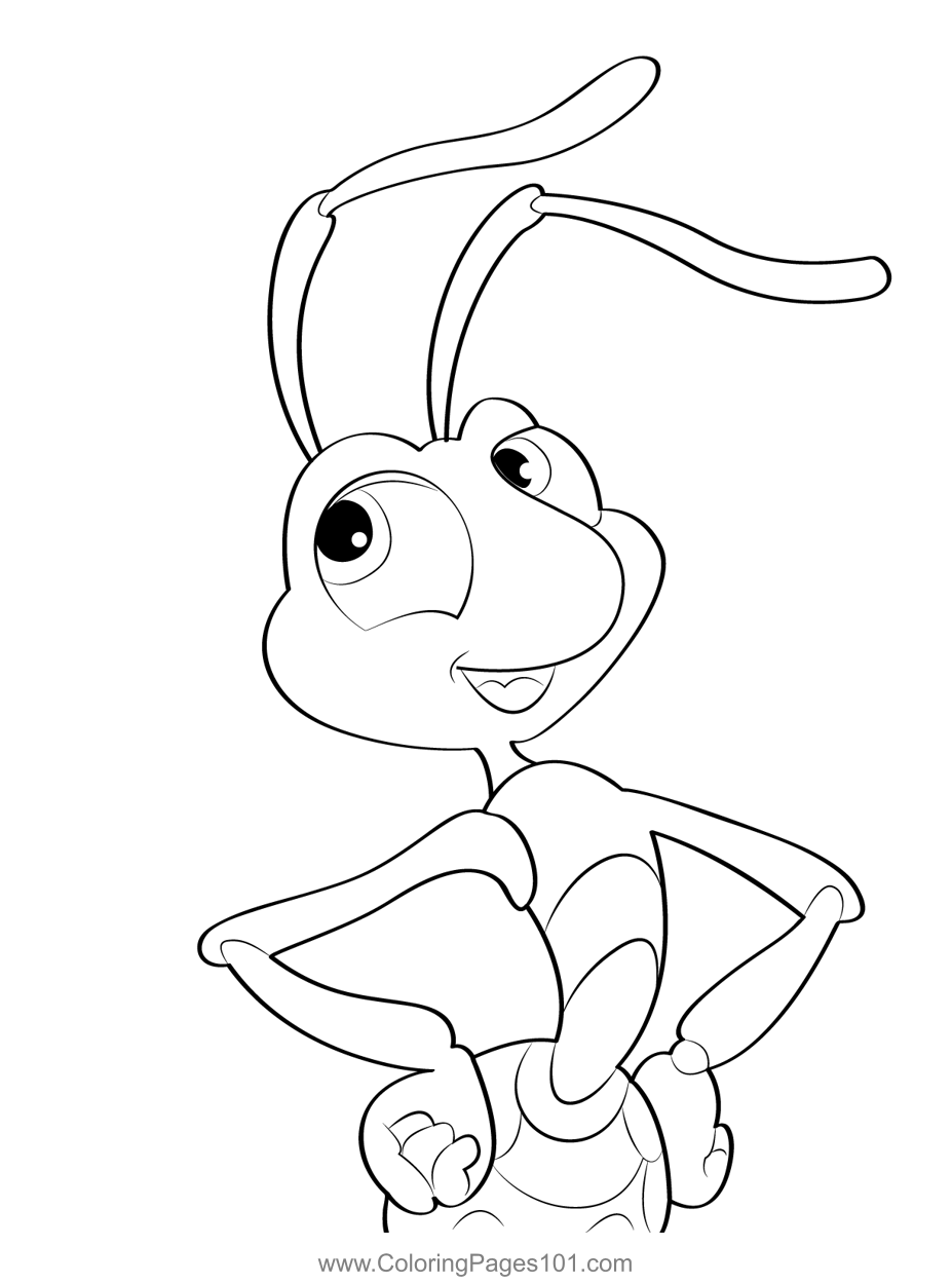 Cute Bug Coloring Page For Kids Free A Bug 39 s Life Printable Coloring Cute Bug Coloring Page For Kids Free A Bug 39 s Life Printable Coloring