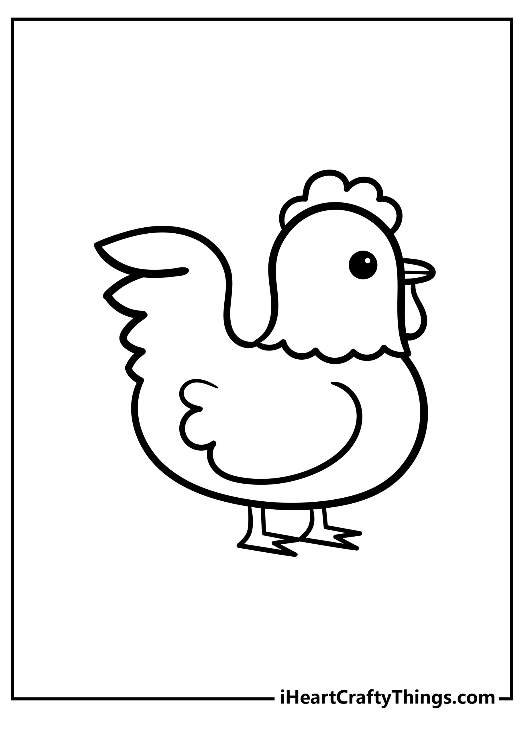 Cute Chicken Coloring Pages Printable 28 Coloring Craze Cute Chicken Coloring Pages Printable 28 Coloring Craze