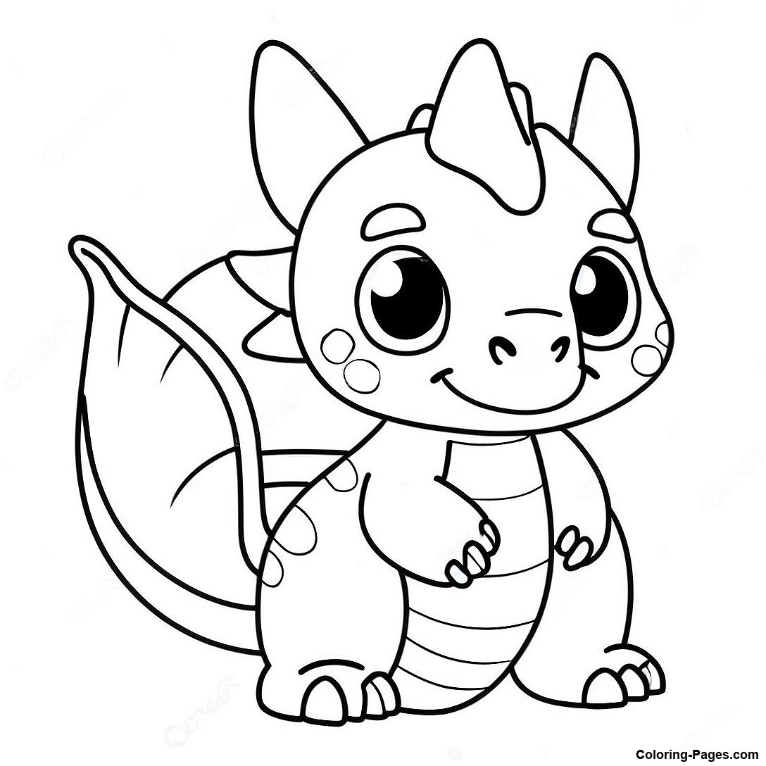 Cute Dragon Coloring Page Coloring Pages Cute Dragon Coloring Page Coloring Pages