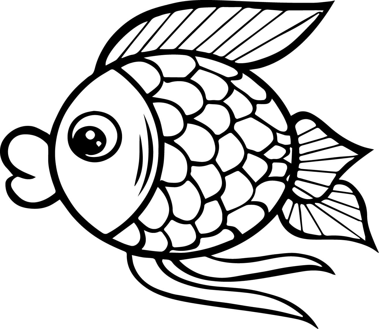 fish coloring page
