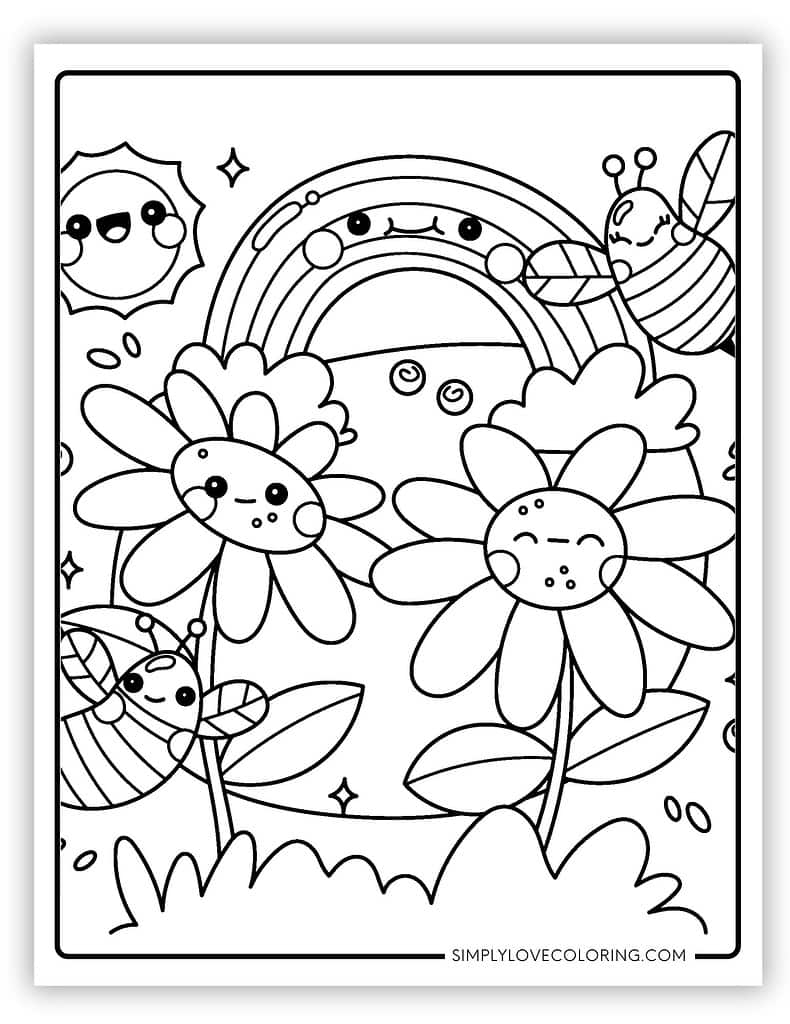 Cute Flower Colouring Pages Infoupdate