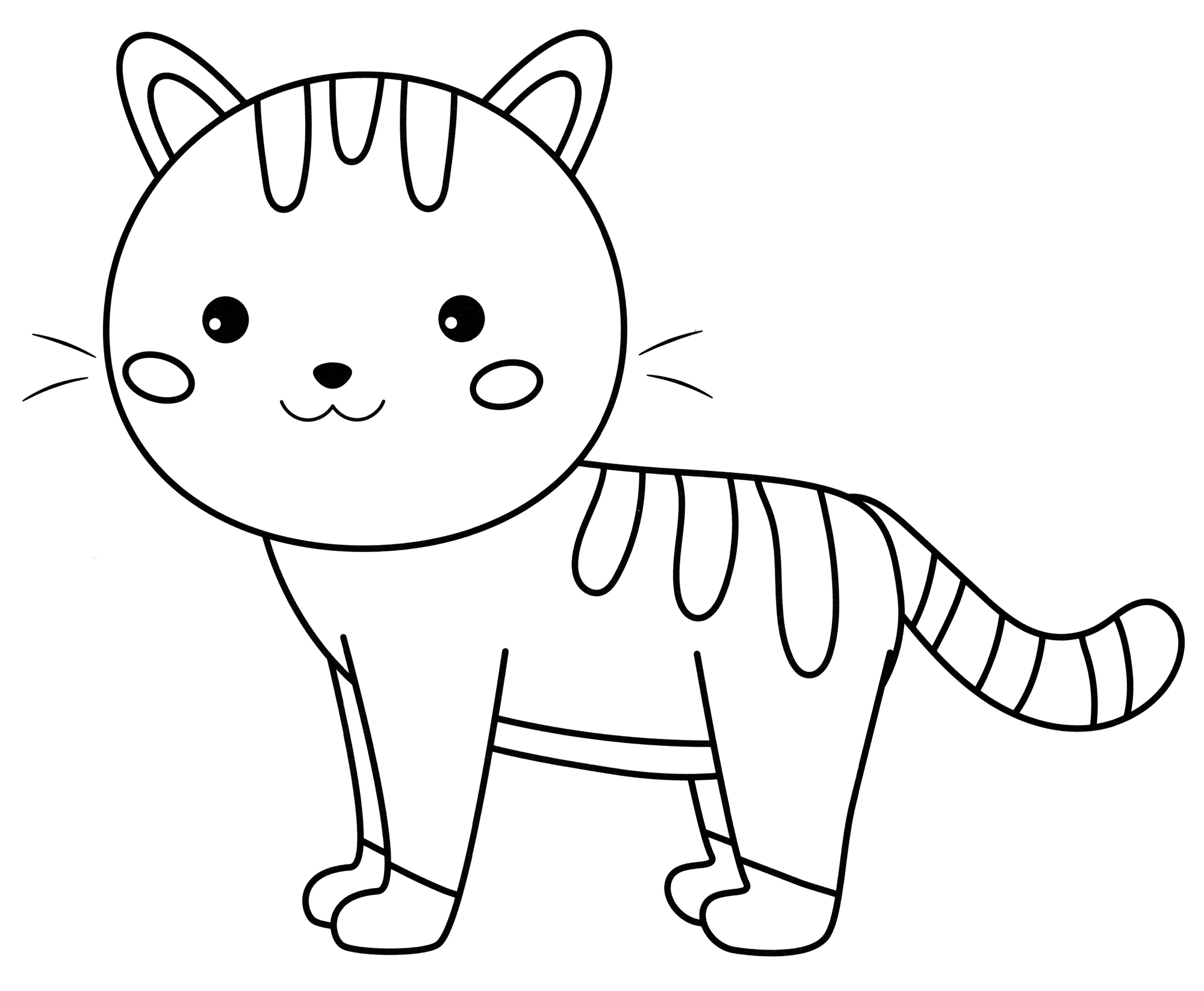 Cute Kitty Coloring Page Free And Printable Cute Kitty Coloring Page Free And Printable