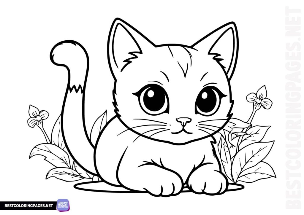 cute kitty coloring pages cute kitty coloring pages
