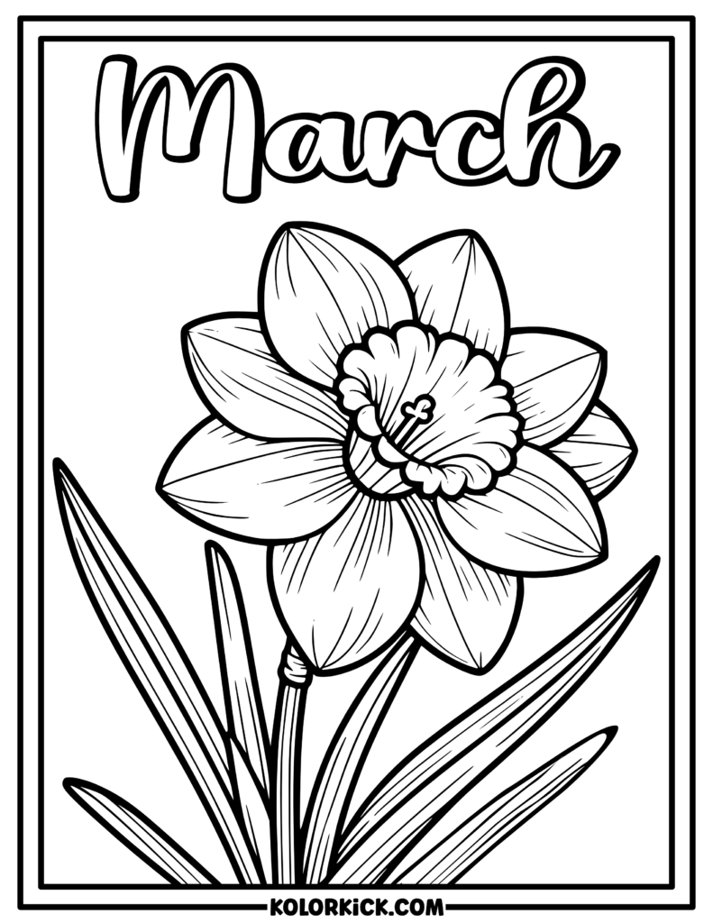 Cute March Coloring Pages 100 Free Printable PDFs 