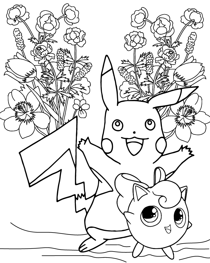 Cute Pokemon Coloring Pages