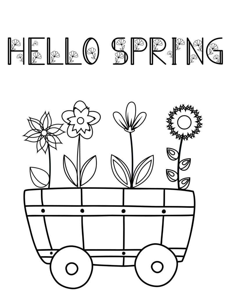 Cute Spring Coloring Pages Creativitycolor Cute Spring Coloring Pages Creativitycolor