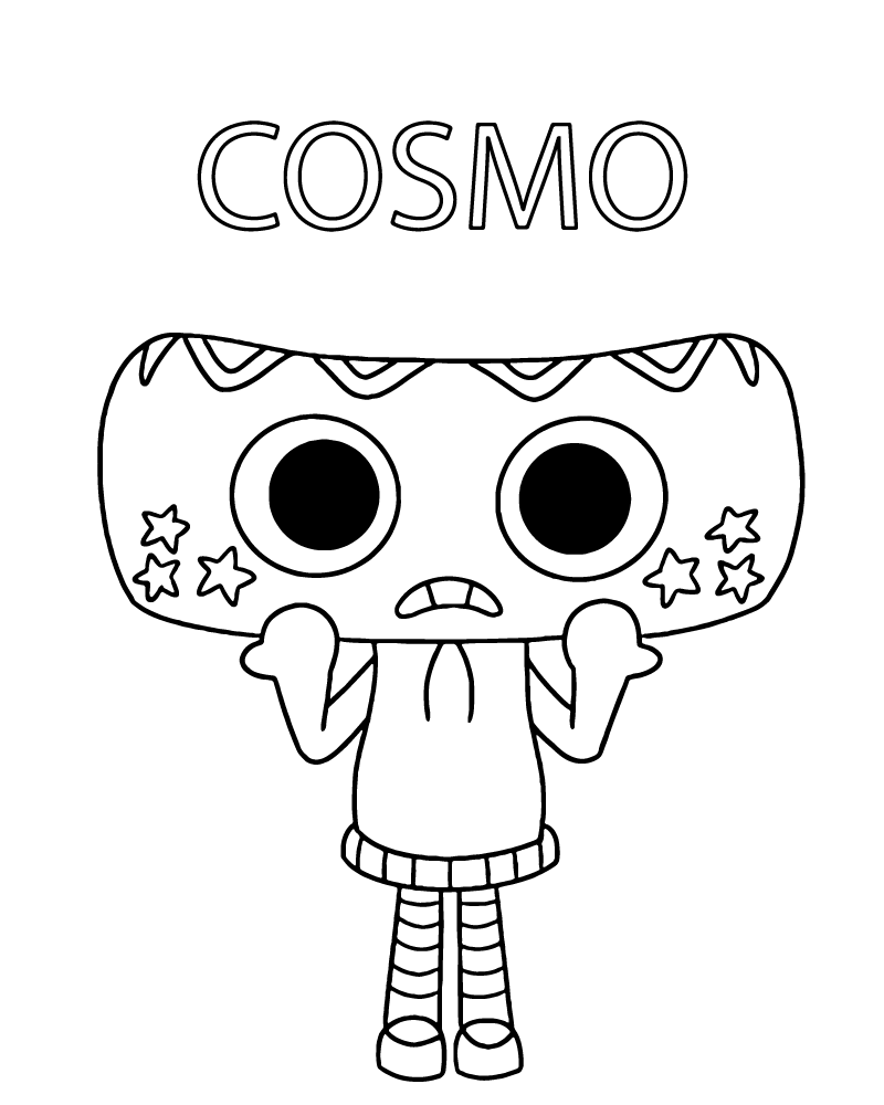 Dandy s World Astro Coloring Page Dandy s World Astro Coloring Page