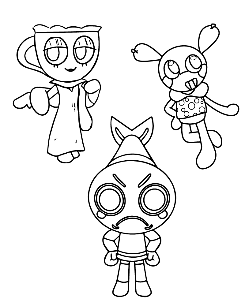 Dandy s World Astro Coloring Page