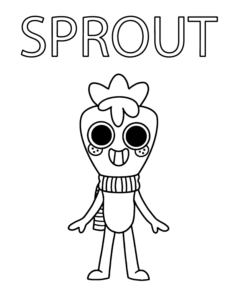 dandy's world coloring page
