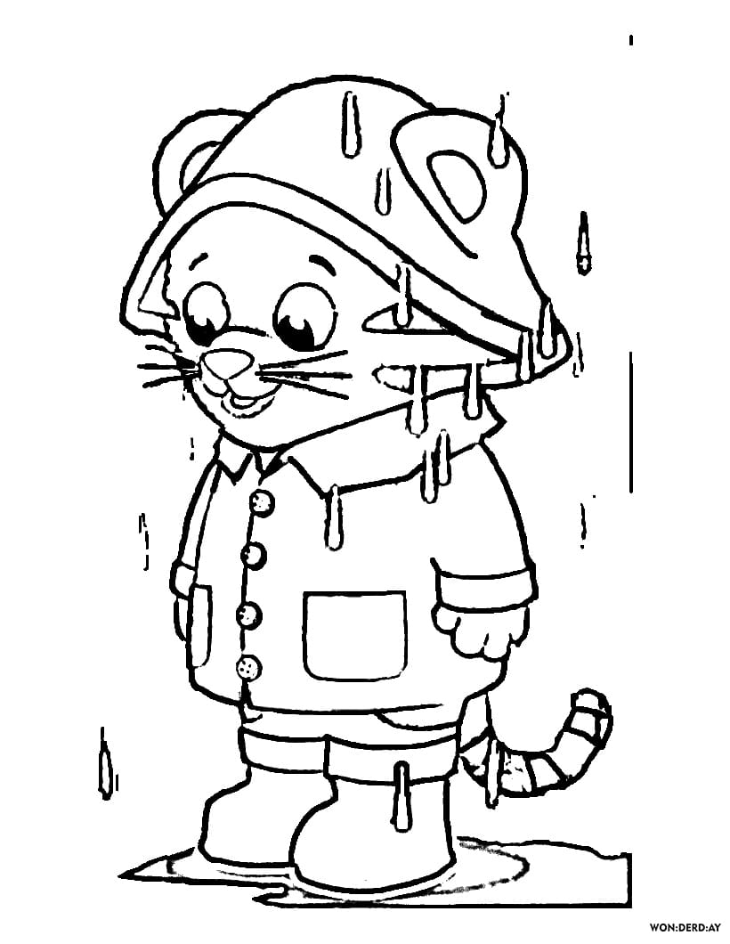 Daniel Tiger Neighborhood Coloring Pages