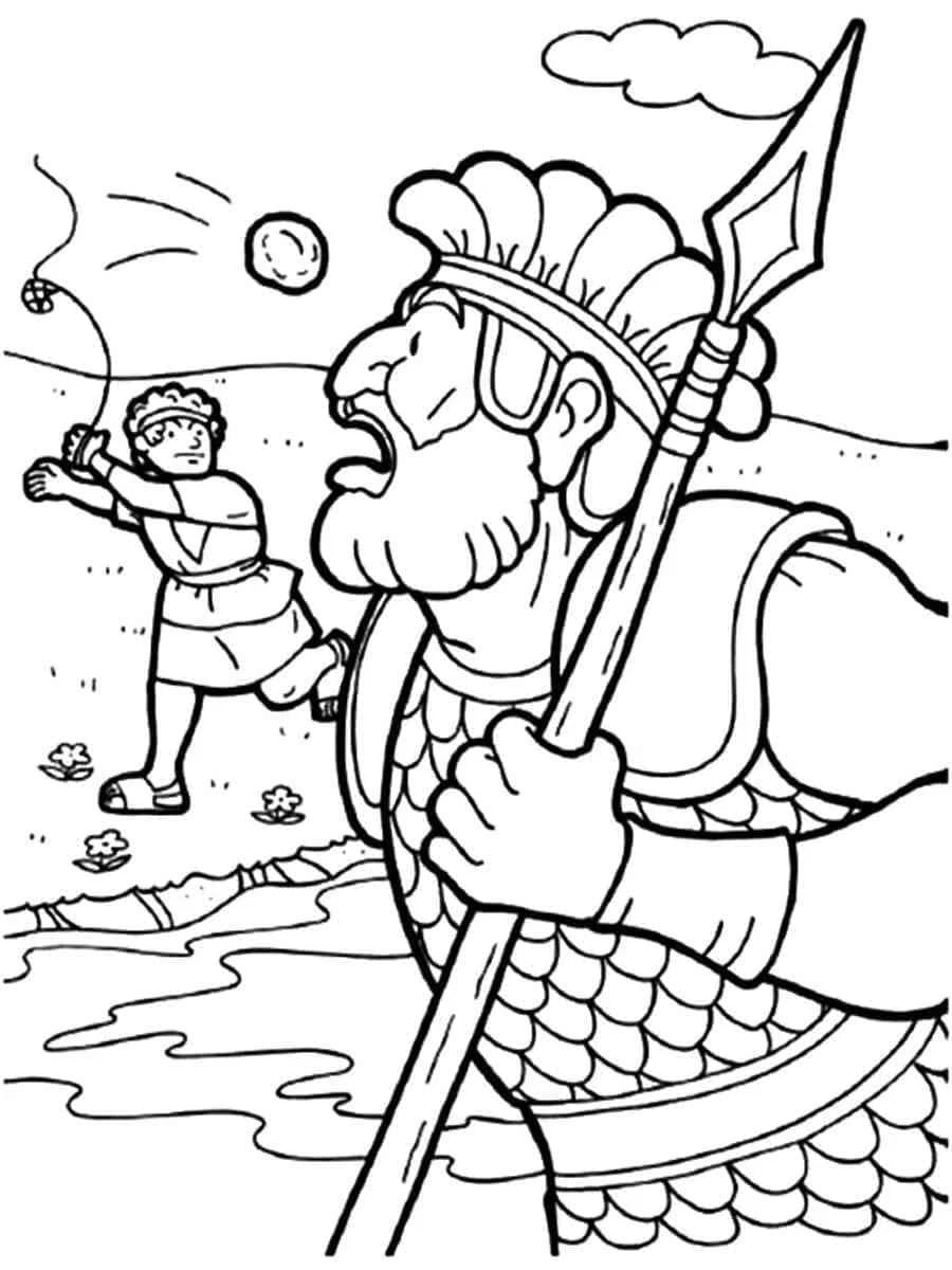 david and goliath coloring page david and goliath coloring page