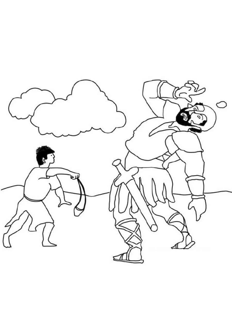 David And Goliath Coloring Pages ColoringLib David And Goliath Coloring Pages ColoringLib