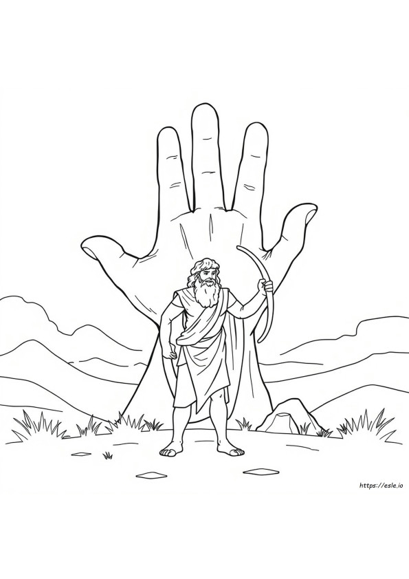 David Goliath Coloring Page