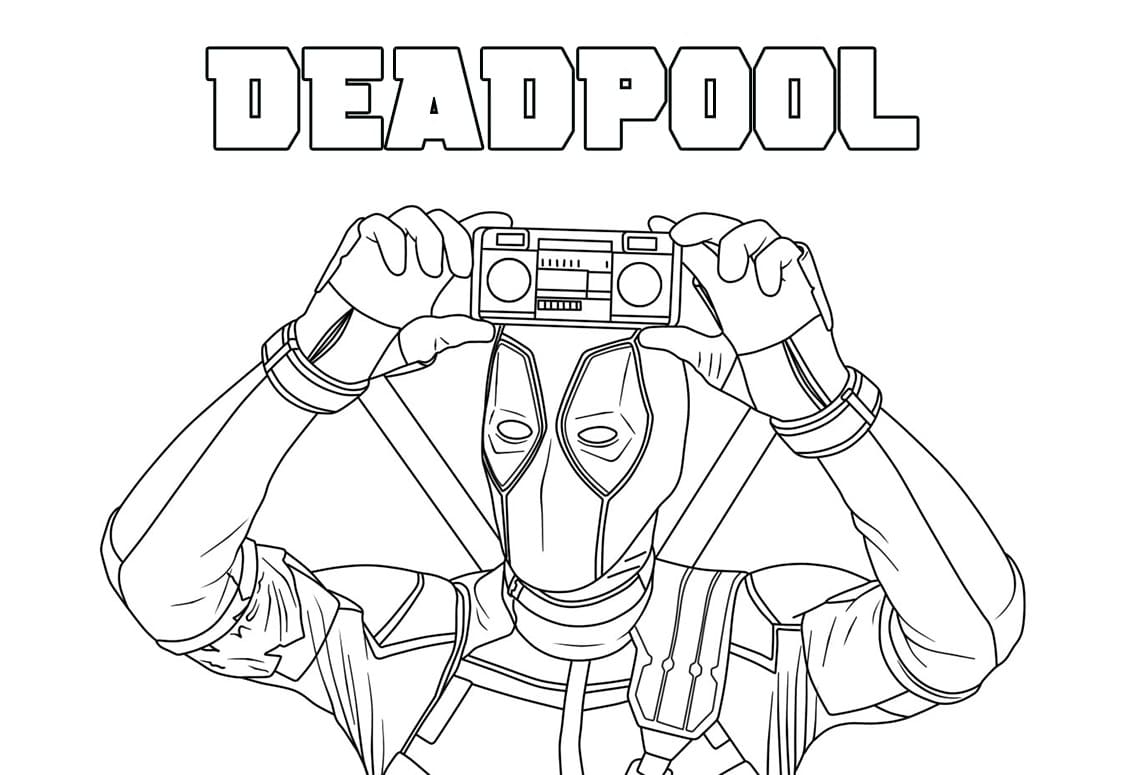 Deadpool Coloring Pages ColoringLib Deadpool Coloring Pages ColoringLib