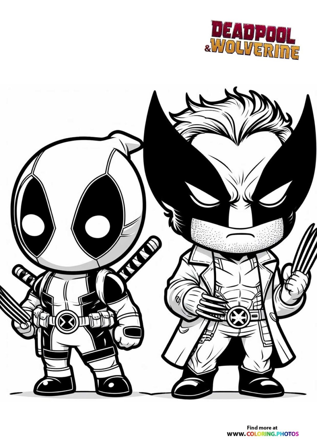 Deadpool Wolverine Coloring Pages For Kids Free Print Or Download