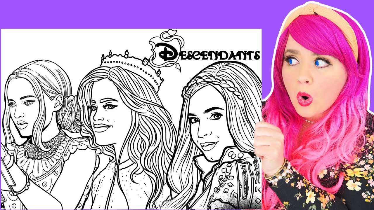 disney descendants coloring pages